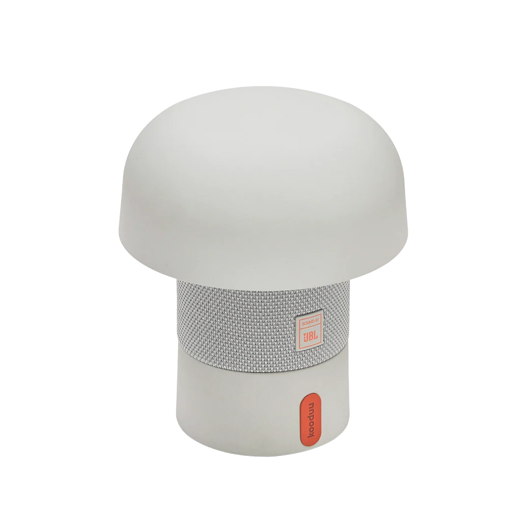 Kooduu SENSAPLAYMINIJBLWHITE - Tragbarer Bluetooth-Lautsprecher mit LED-Licht