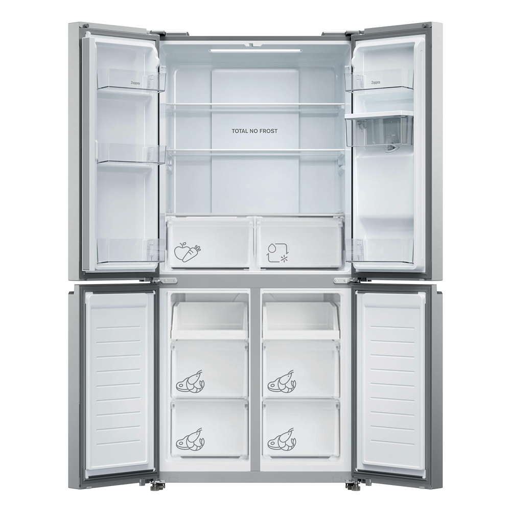 ZOPPAS 34006048 - Kühlschrank 4 Türen 463L Inox