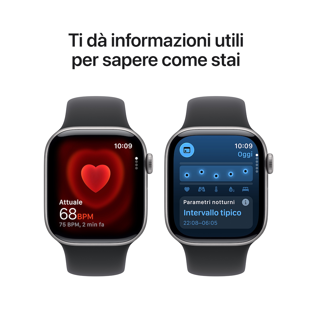 APPLE MEQX4QL/A - Apple Watch 11 GPS Grau Schwarz