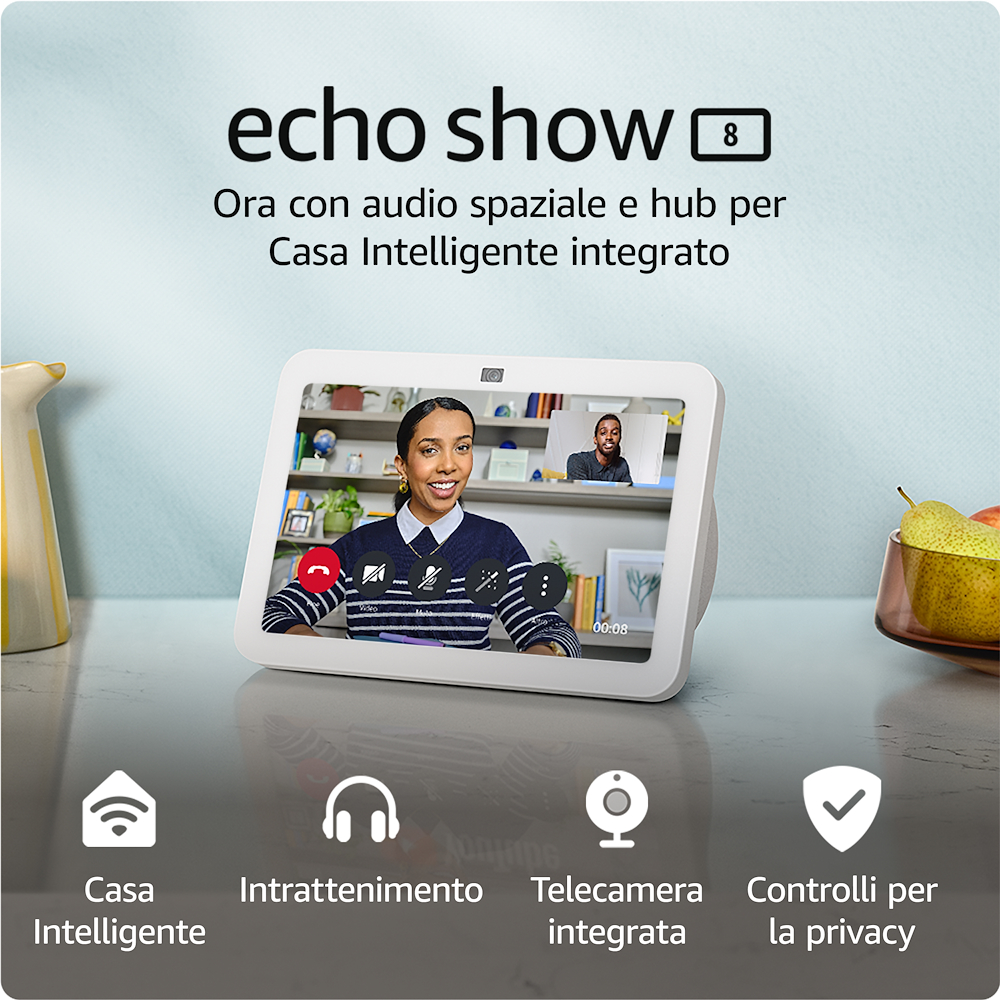 ECHO ECHOSHOW83GENWHITE - Amazon Echo Show 8 (3. Generation) Weiß