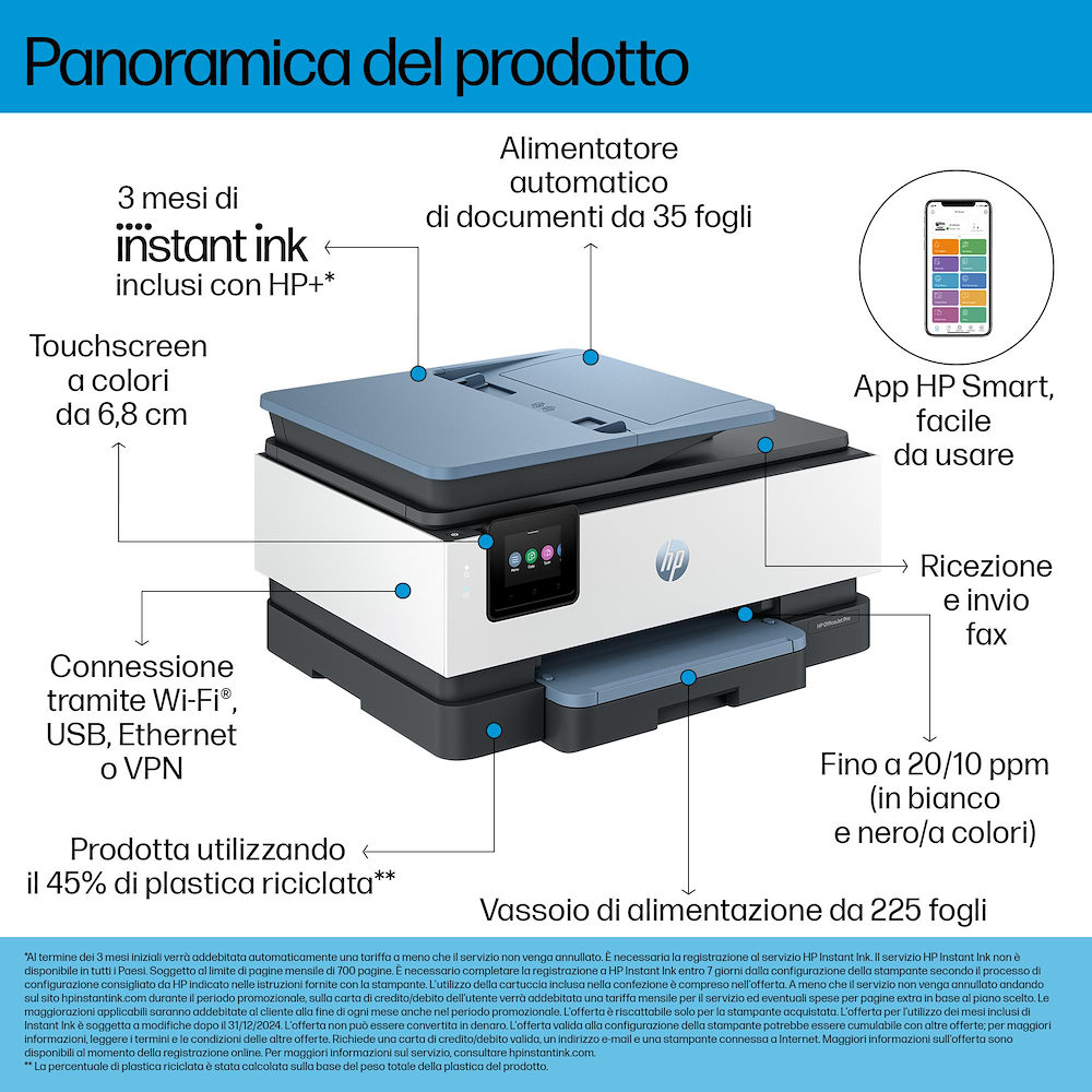 HP 405U8B - OfficeJet Pro 8125e Multifunktionsdrucker