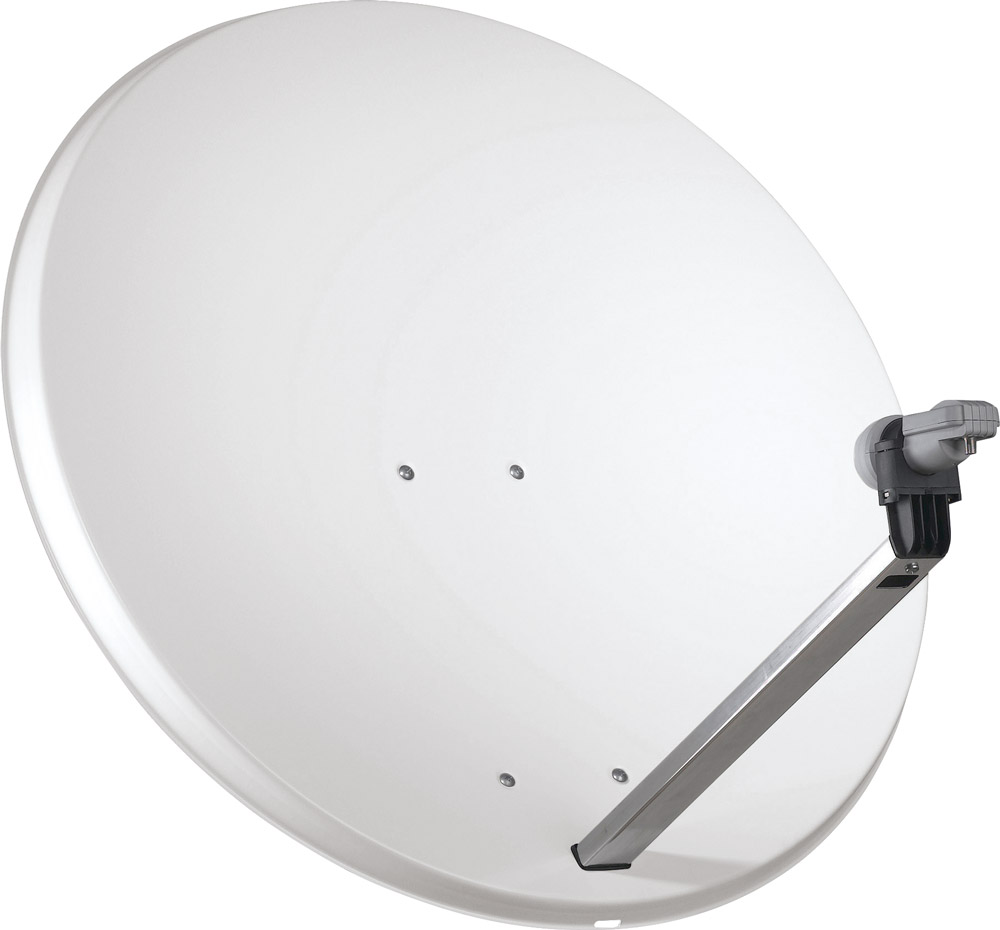 TELESYSTEM 584TF80ALGR - Parabolantenne 80 cm Aluminium Grau
