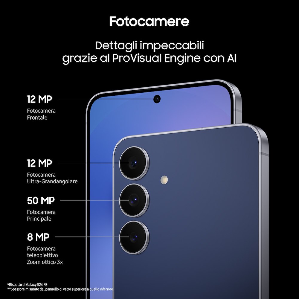 VODAFONE GALAXYS25FE5G256GBVODBLAC - Samsung Galaxy S25 FE 5G 256GB Schwarz