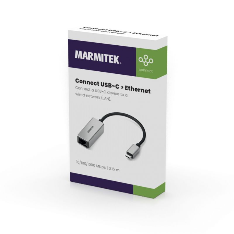 MARMITEK 08373 - Marmitek USB-C zu Ethernet Adapter
