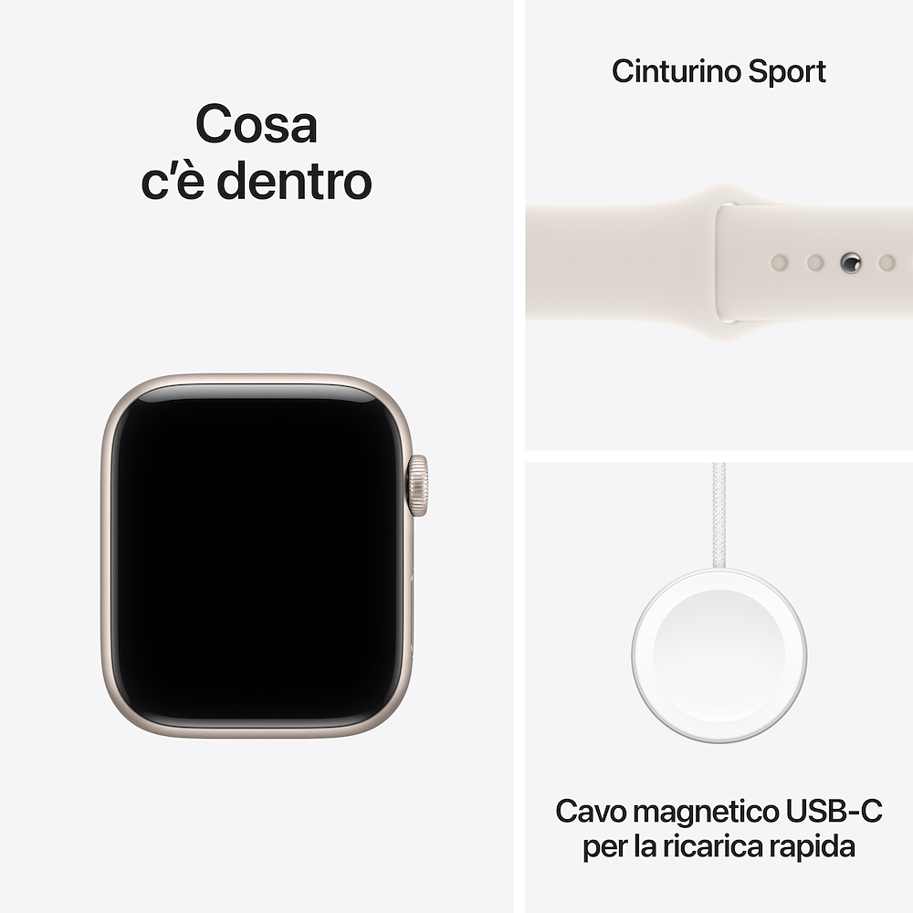 APPLE MEHJ4QLA - Apple Watch SE 3 Galassia 44mm