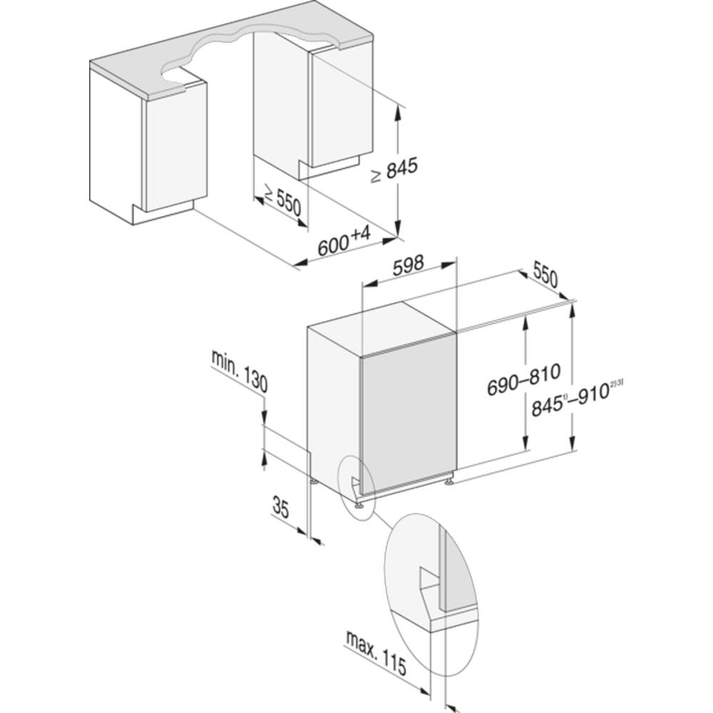 MIELE MOBILIERI G7655SCVIXXL - Miele G 7655 SCVi XXL AutoDos Vollintegrierter Geschirrspüler
