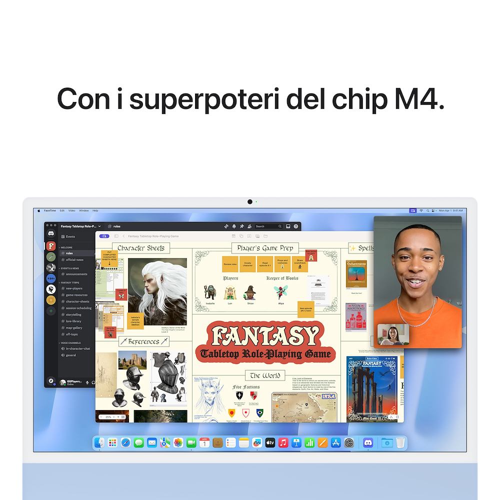 APPLE MWUF3TA - iMac 24'' 4.5K M4 8-Kern Blau