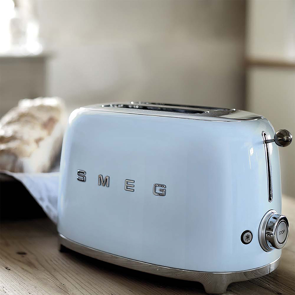 SMEG TSF01PBEU - Retro-Toaster 50er Jahre blau