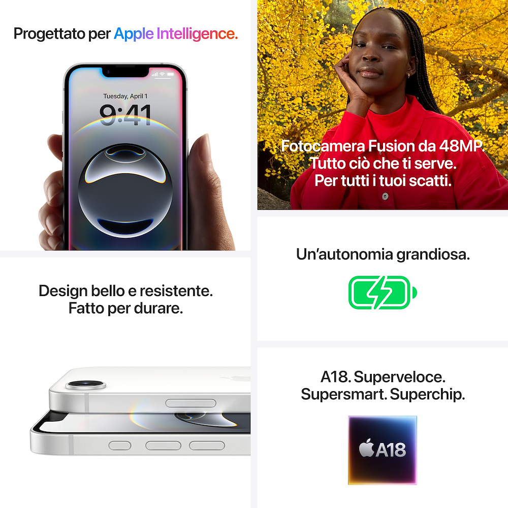 APPLE MD1X4QLA - Apple iPhone 16e Schwarz 512 GB