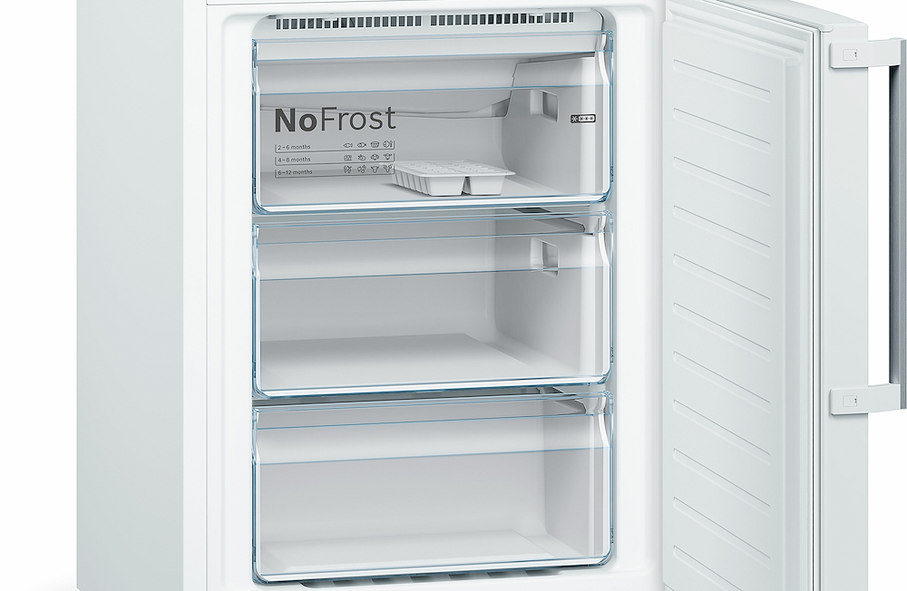 BOSCH KGN39VWEQ - KGN39VWEQ 0560206 COMBI 366LT CE.E NOFROST 5RIP.VETRO BIANCO