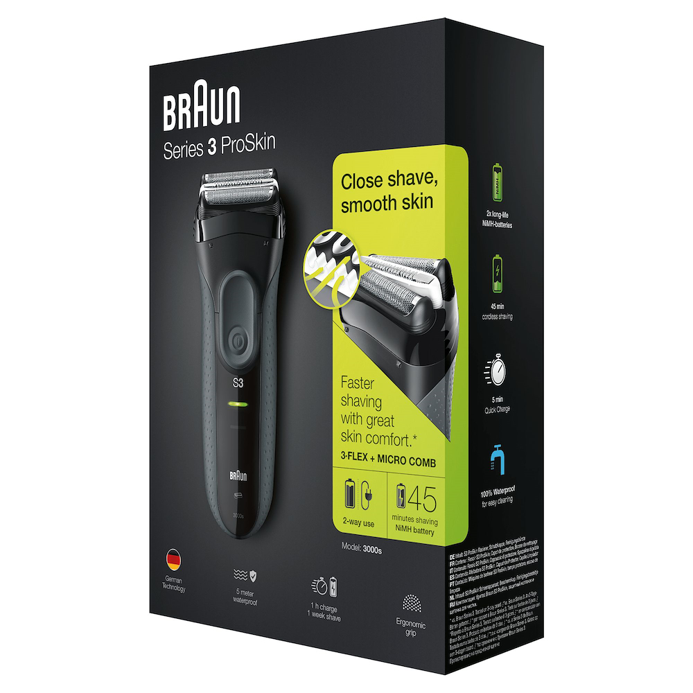 BRAUN 3000 - Braun Series 3 3000BT Elektrorasierer und Barttrimmer