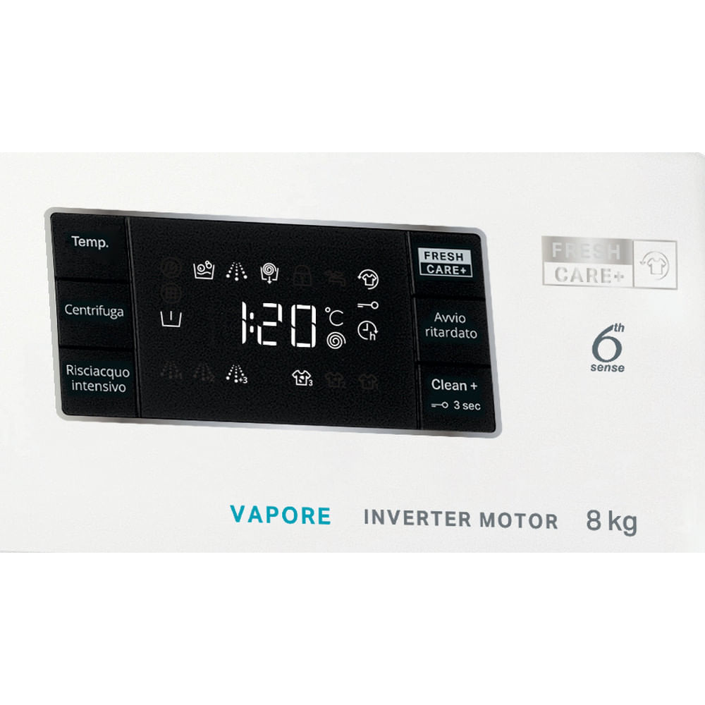WHIRLPOOL FFB846SVIT - Frontlader Waschmaschine 8Kg mit Inverter Dampffunktion