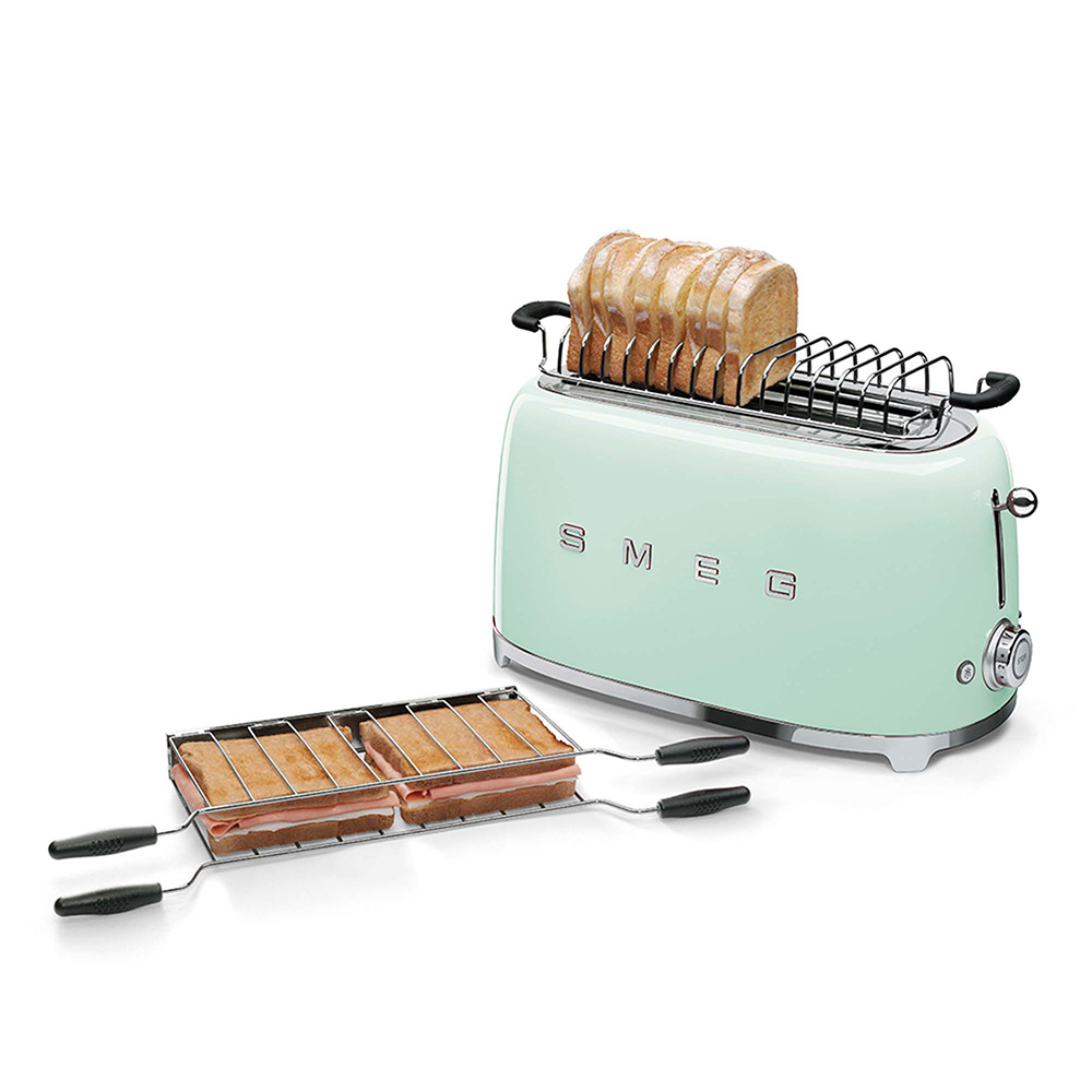 SMEG TSF02PGEU - Retro-Toaster Grün 50er Jahre