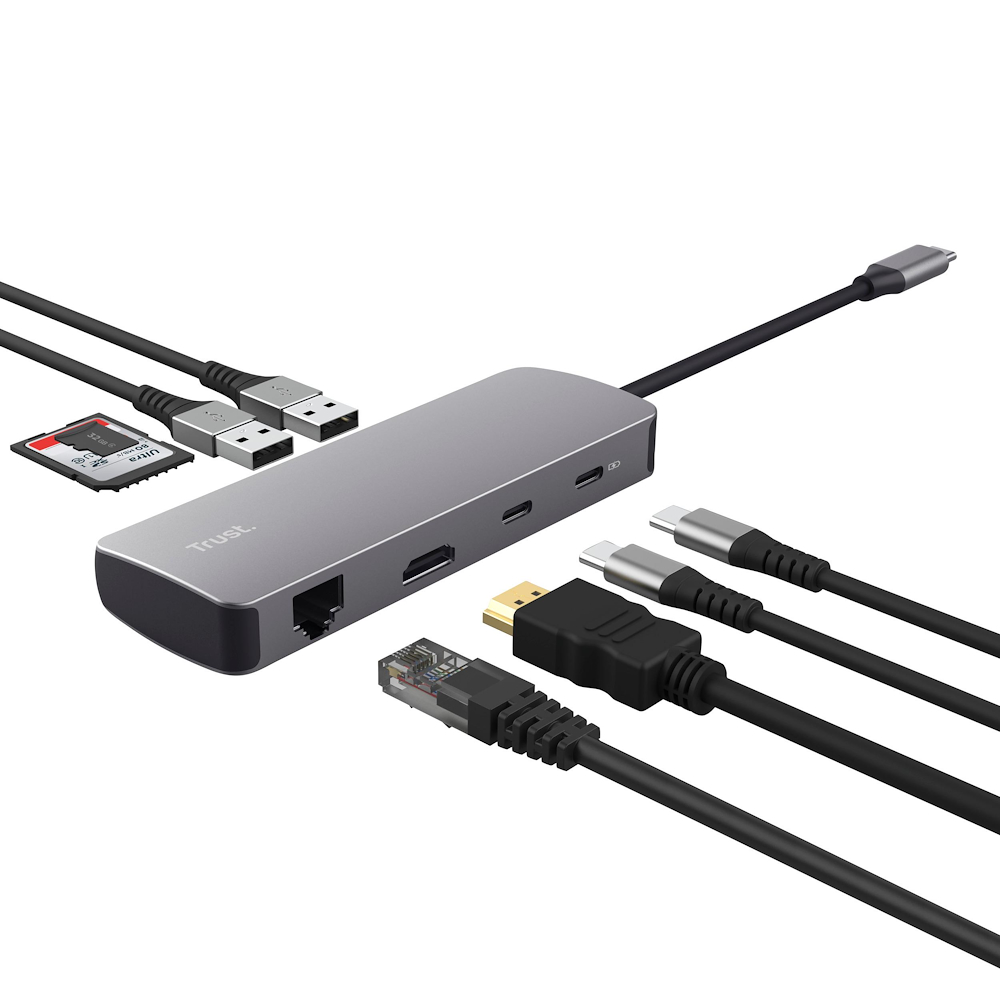 TRUST 25672 - USB-C Hub 8-in-1