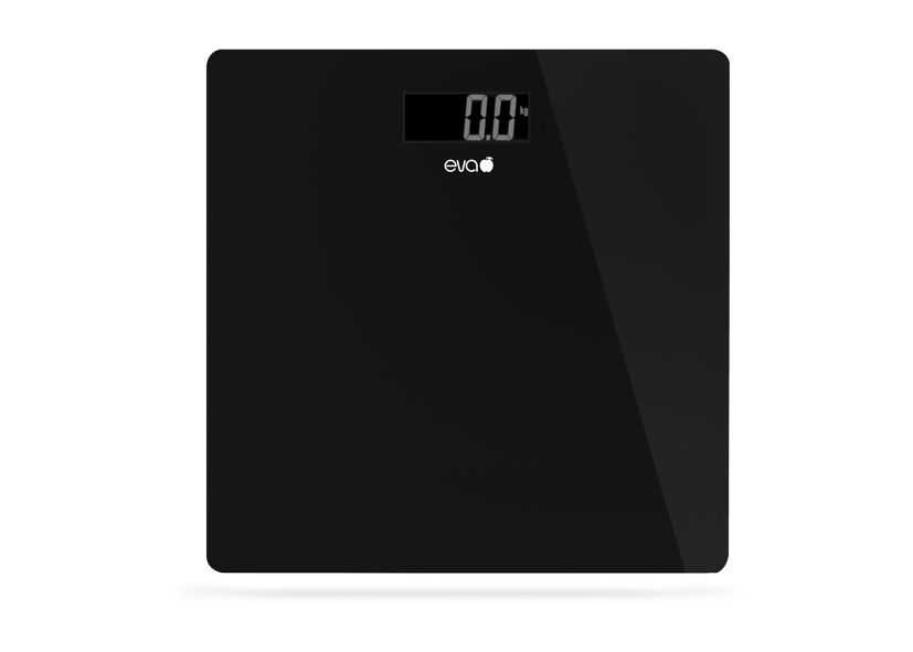 EVA 033709 - Personenwaage Glas Schwarz 180kg 50g
