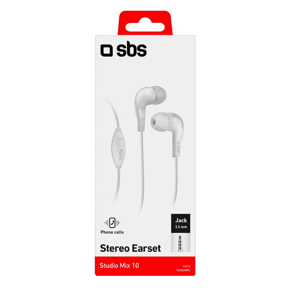 SBS TEINEARWL - In-Ear Kopfhörer Weiß im Blister