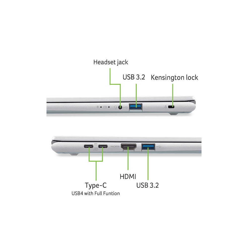ACER NX.JS9ET.008 - Notebook Aspire Go 16 Silber