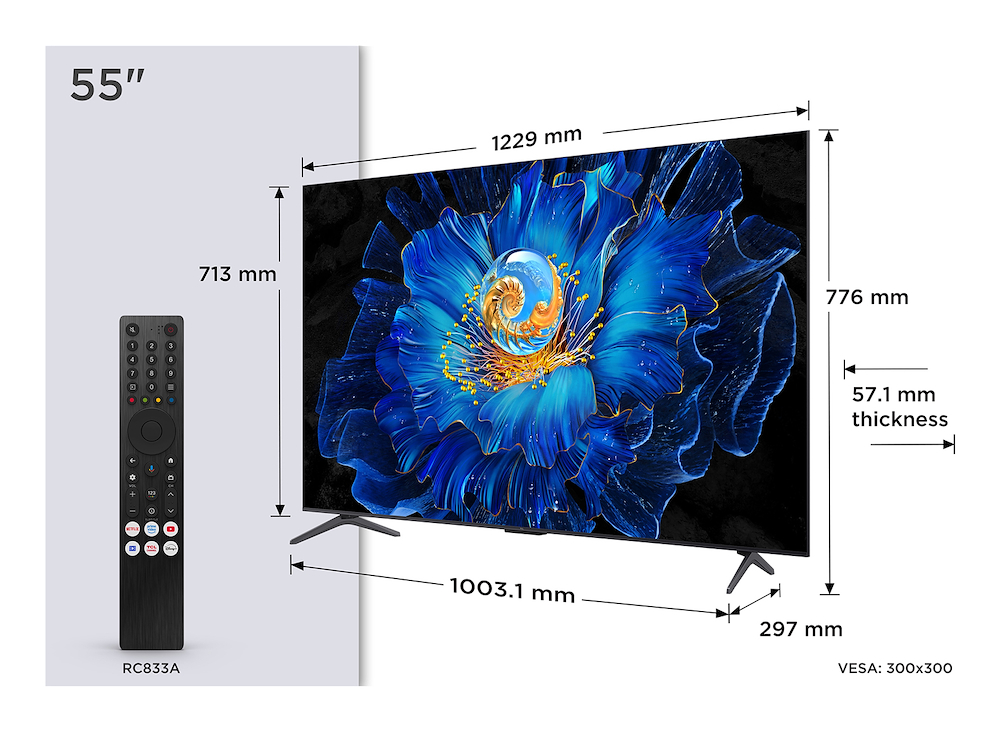 TCL 55C69KS - 55" MiniLED 4K TV mit Onkyo Audio