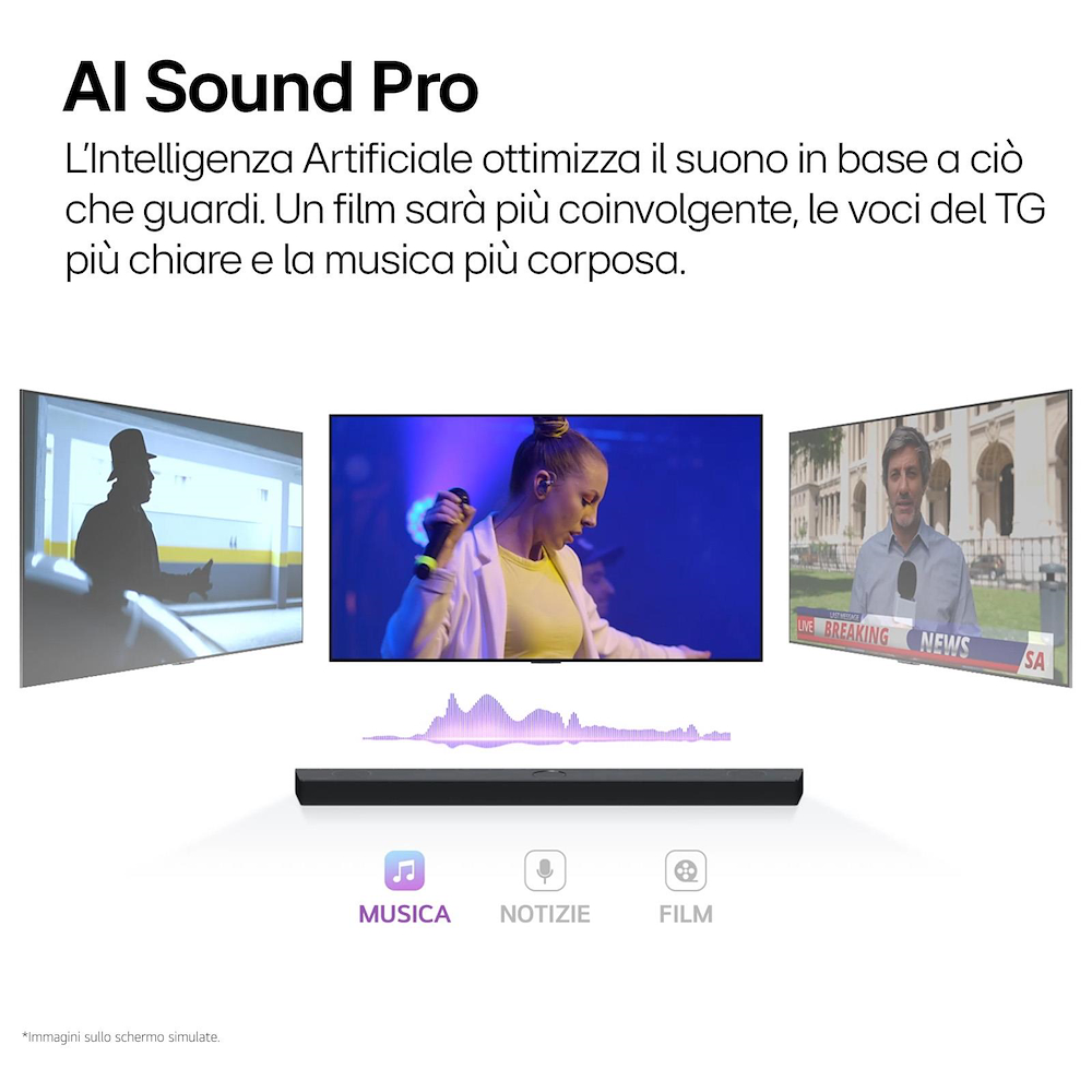 LG S60T - Soundbar 3.1 340W mit Subwoofer