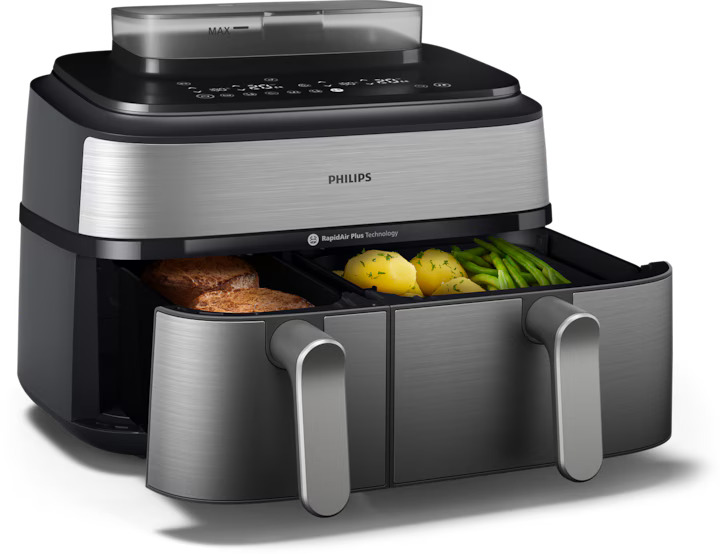 PHILIPS NA555 - Fritteuse mit Heißluft 9 Liter