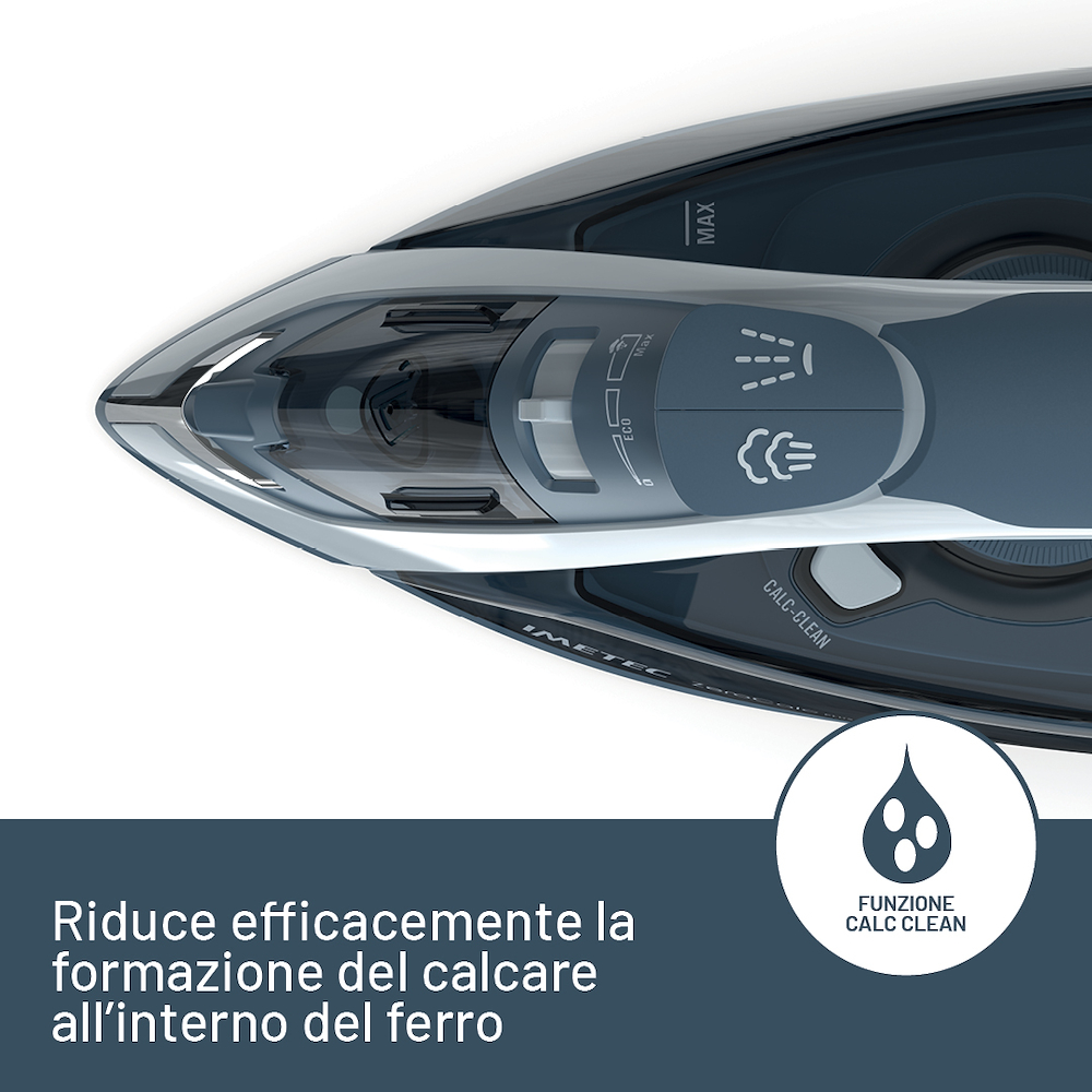 IMETEC 9052 - Dampfbügeleisen Zerocalc 2200W