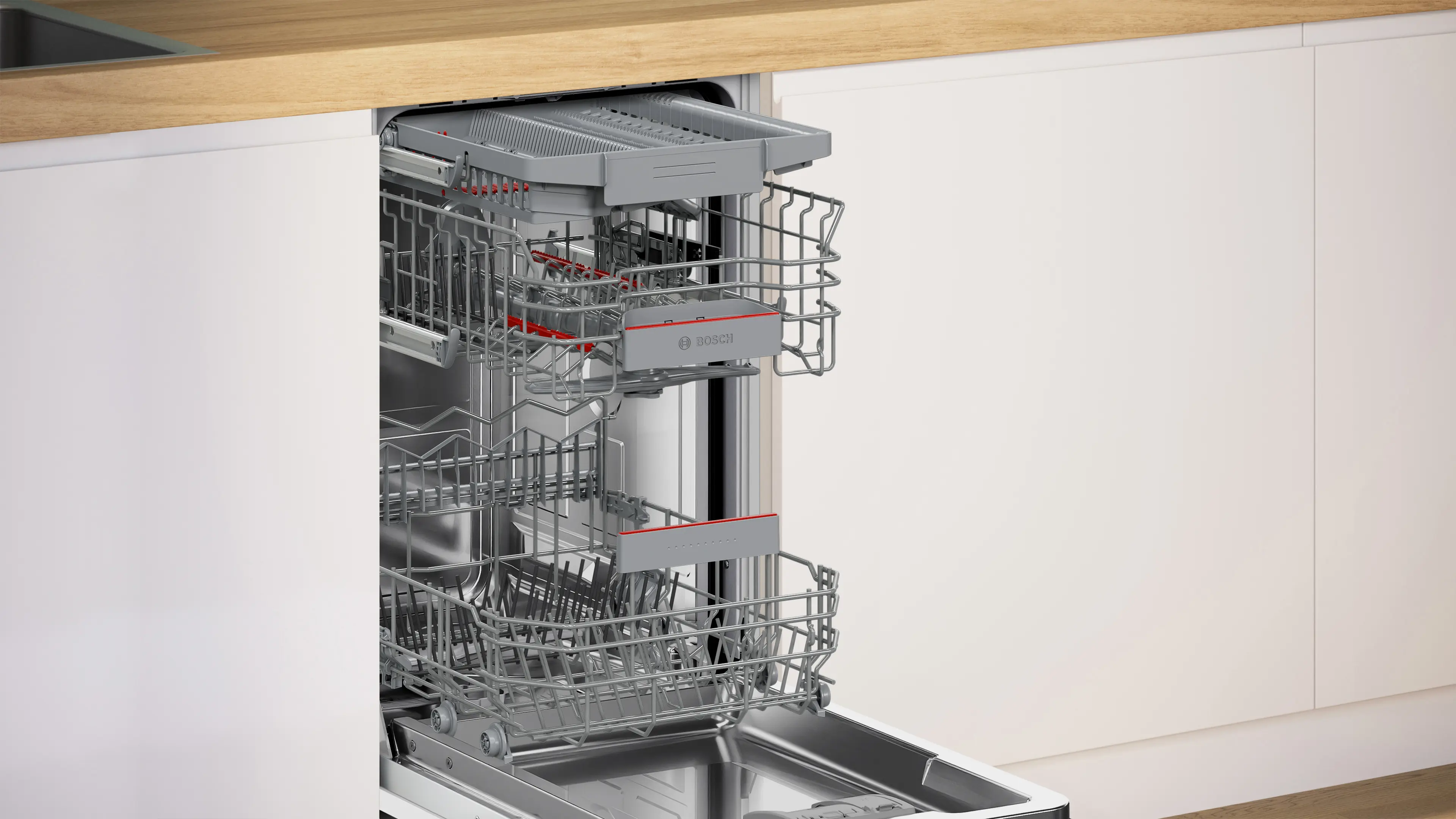 Bosch SPI4HMS49E - Serie 4 Teilintegrierter Geschirrspüler 45cm
