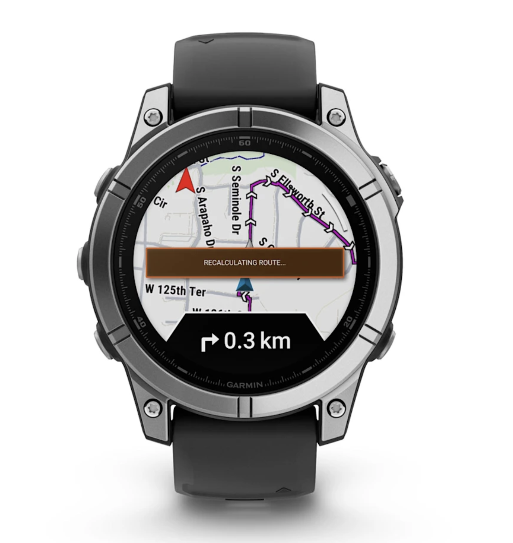 GARMIN 0100302501 - fēnix E AMOLED GPS-Smartwatch Slate Gray