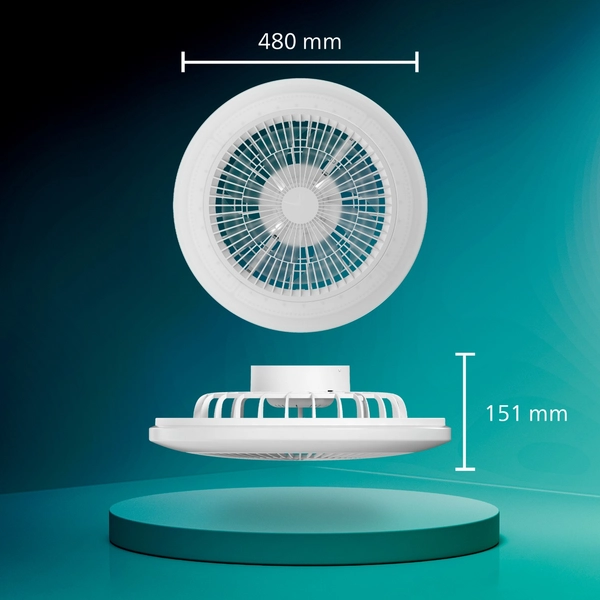 Philips 929004782201 - Deckenventilator Amigo RGB