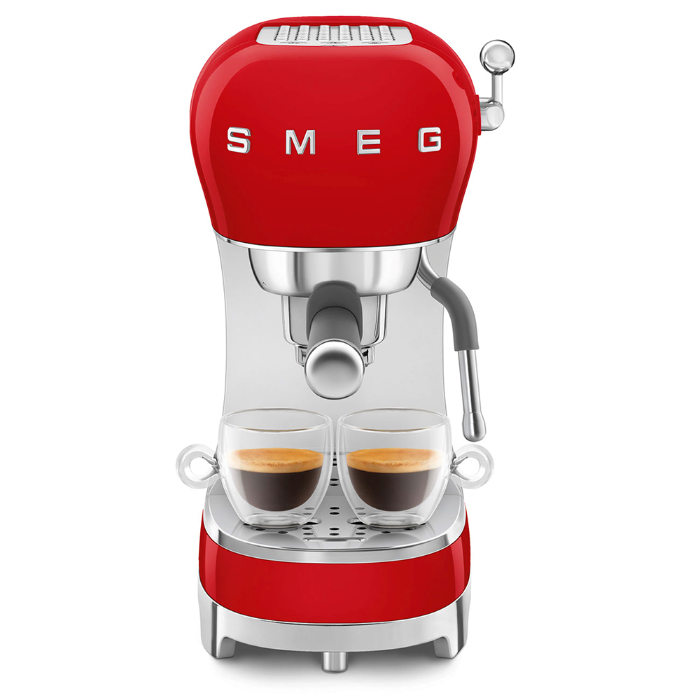 SMEG ECF02RDEU - Espressomaschine ECF02RDEU 50's Style Rot