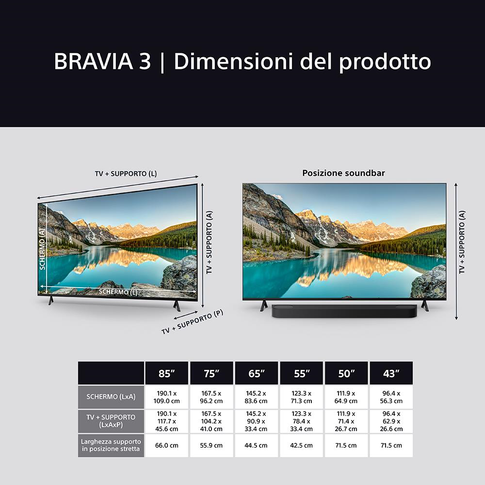 SONY K43S39BP - K43S39BP 0721303 TV LED 43"UHD 4K DVBT2/S2 SMART GOOGLE TV