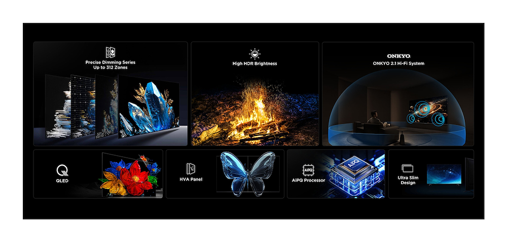 TCL 55C69KS - 55" MiniLED 4K TV mit Onkyo Audio