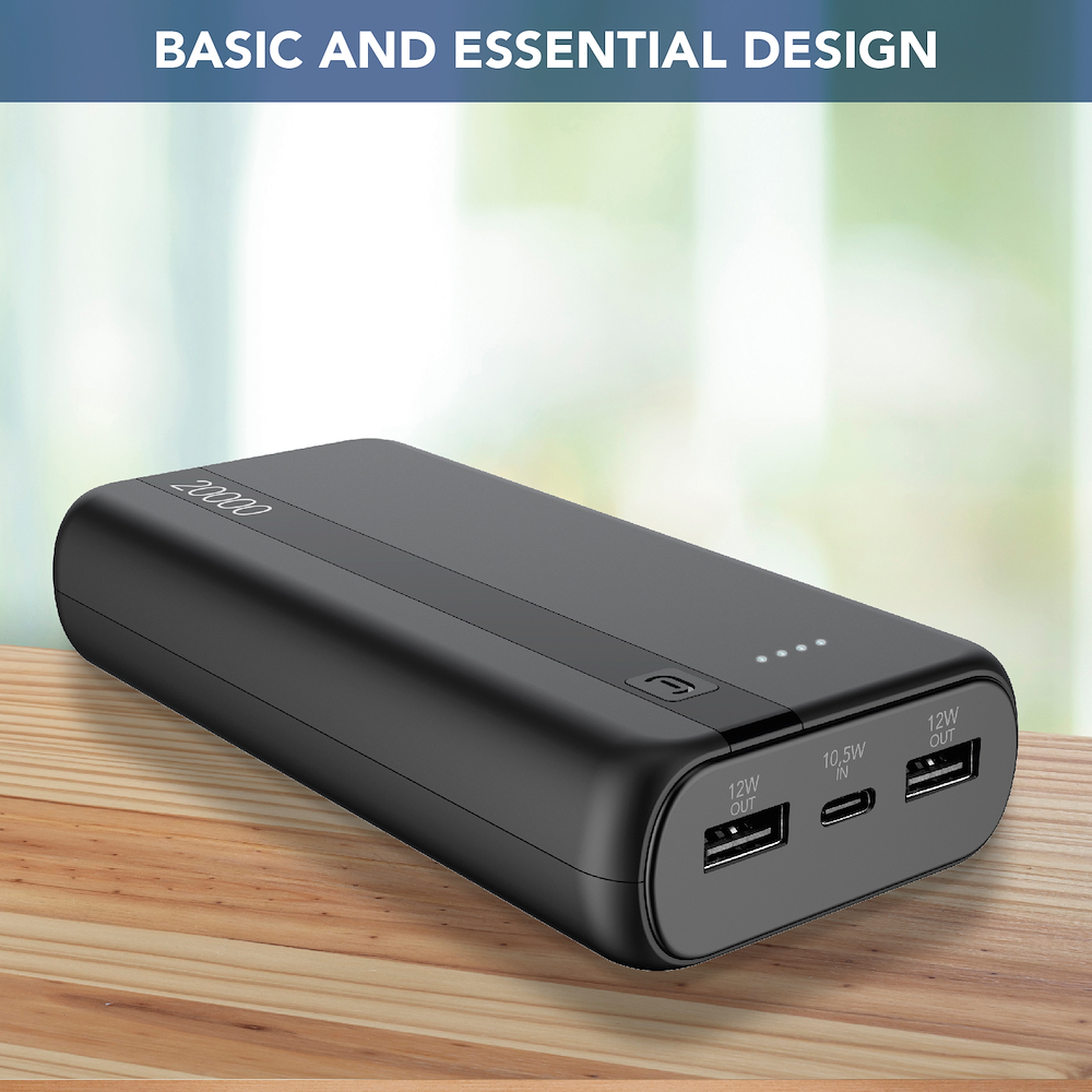 CELLULAR LINE PBENTRY20000K - Power Bank 20000mAh mit USB-C