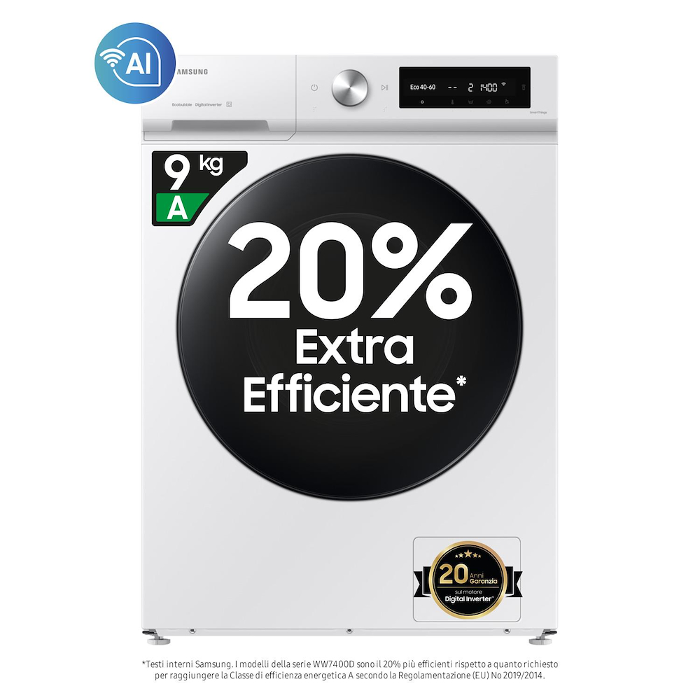 SAMSUNG WW90DB7U34GWU3 - Waschmaschine AI 9kg