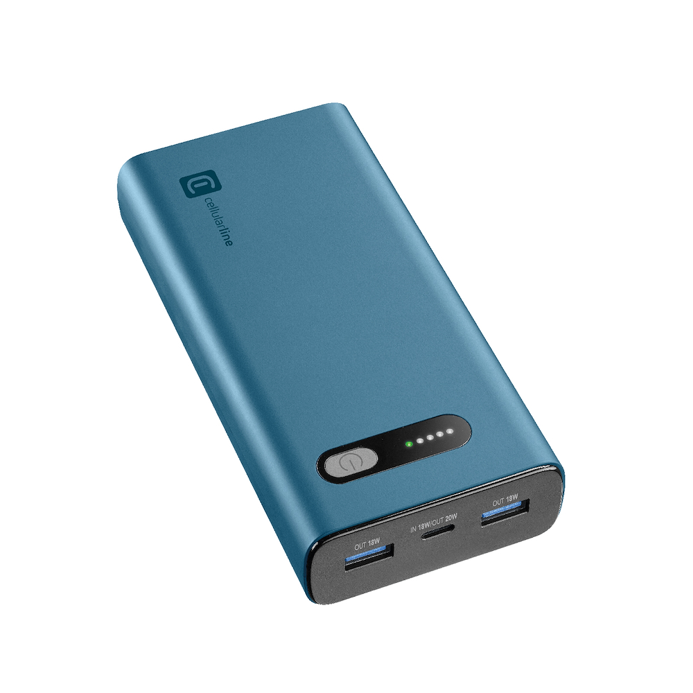 CELLULAR LINE PBFAST01PD20000G - Powerbank 20000mAh Grün