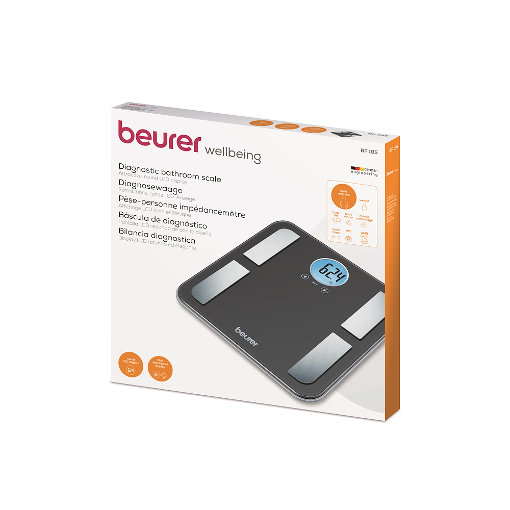 BEURER BF195LIMED - Elegante diagnostische LCD-Waage