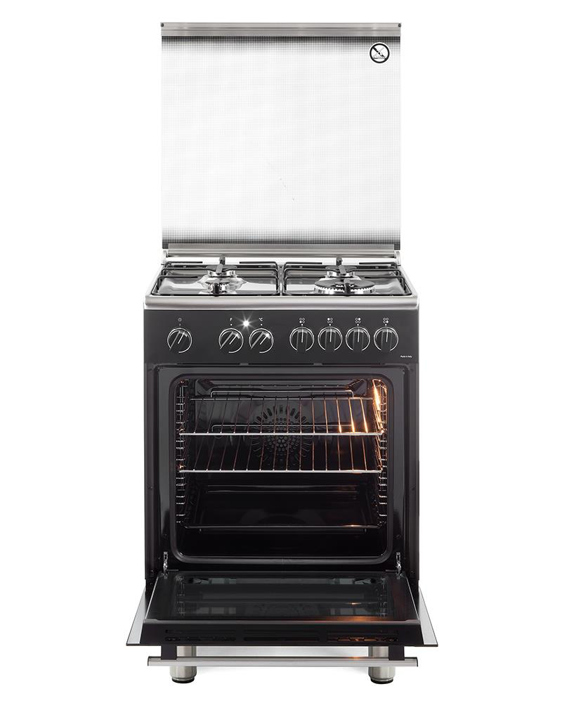 DE LONGHI PEMA64LSG - 60cm Gasherd mit 4 Brennern