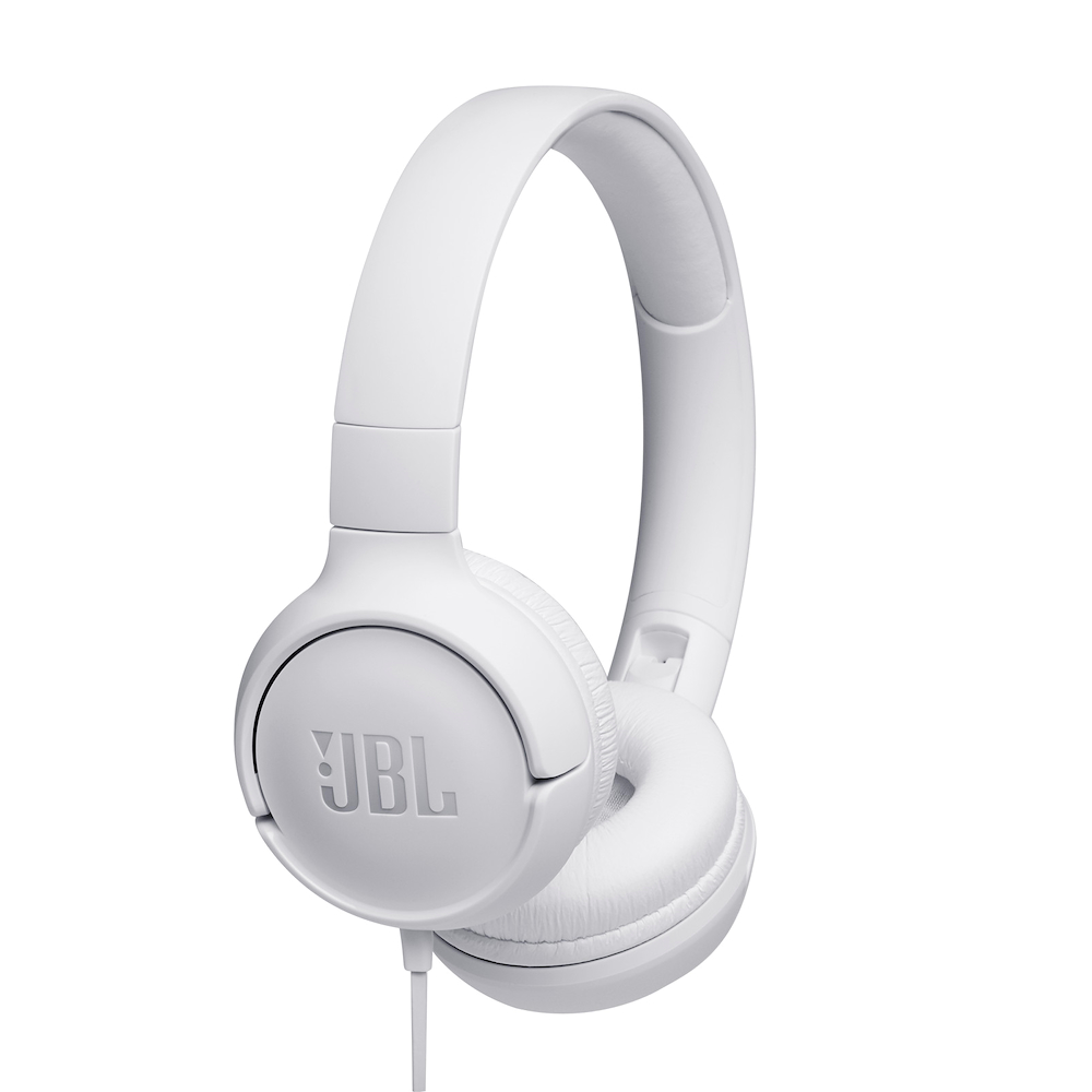 JBL JBLT500WHT - Tune 500 Kabelgebundene On-Ear-Kopfhörer Weiß