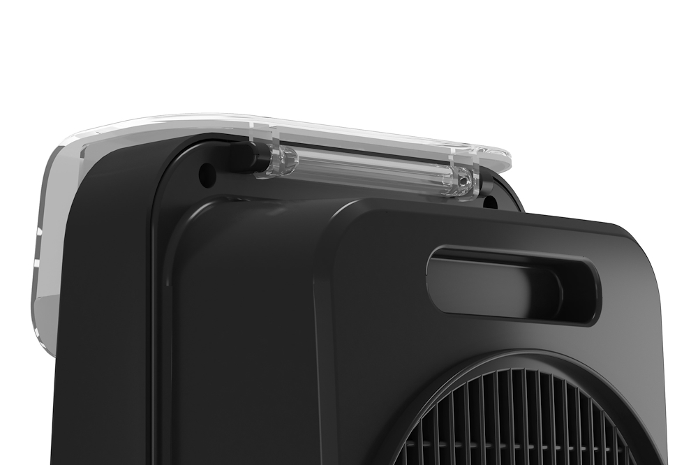 SPLENDID CALDOTEKNO - 2000W Badezimmer Heizgebläse in Schwarz