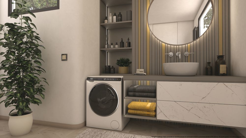 HAIER HW50BP12307 - Haier Slim Waschmaschine 5kg mit WiFi