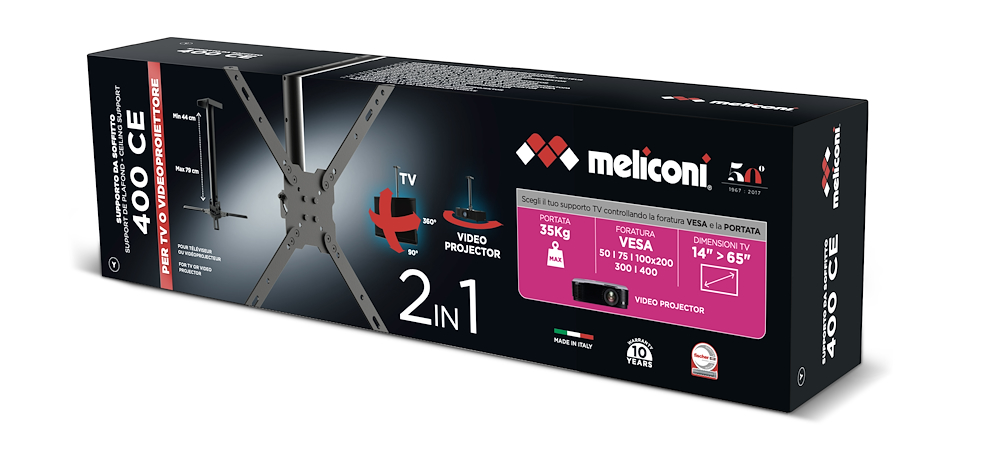 MELICONI 480862 - Deckenhalterung Schwarz