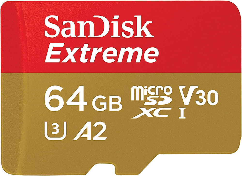 SANDISK SDSQXAH064GGN6AA - Extreme MicroSD 64GB