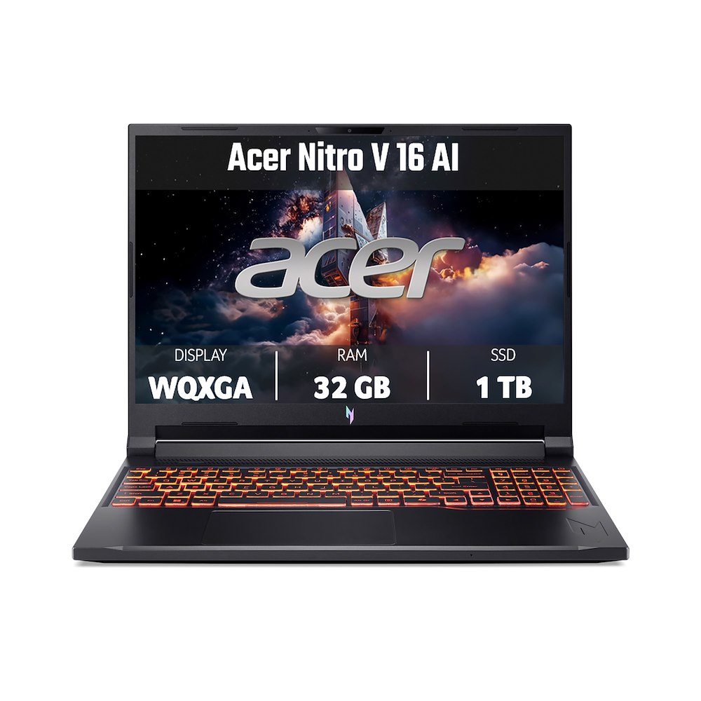 ACER NITROV16AIANV1661R2YT - Gaming Notebook 16" Schwarz
