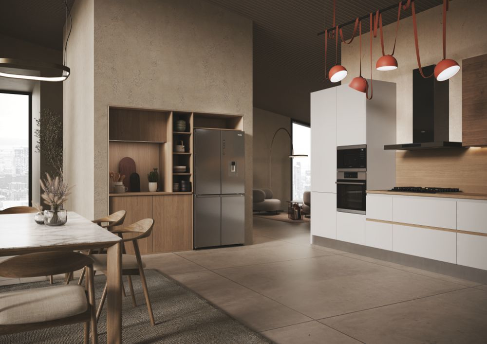 HAIER HCR3818EWMM - Haier 463L Side-by-Side Kühlschrank