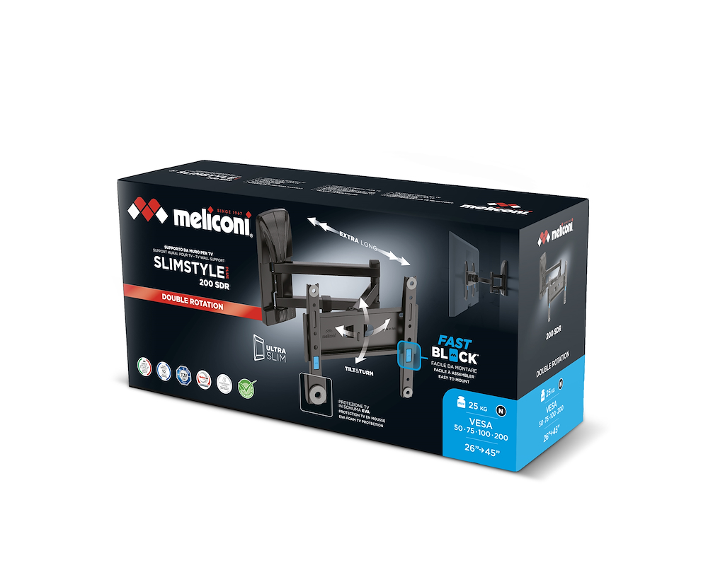 MELICONI 480989 - Slimstyle Plus 200 SDR TV Halterung