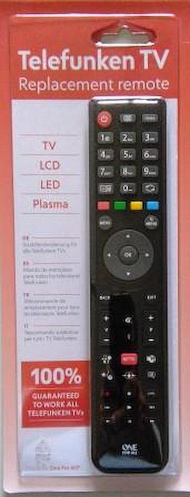 ONE FOR ALL URC1918 - Ersatzfernbedienung für Telefunken TV