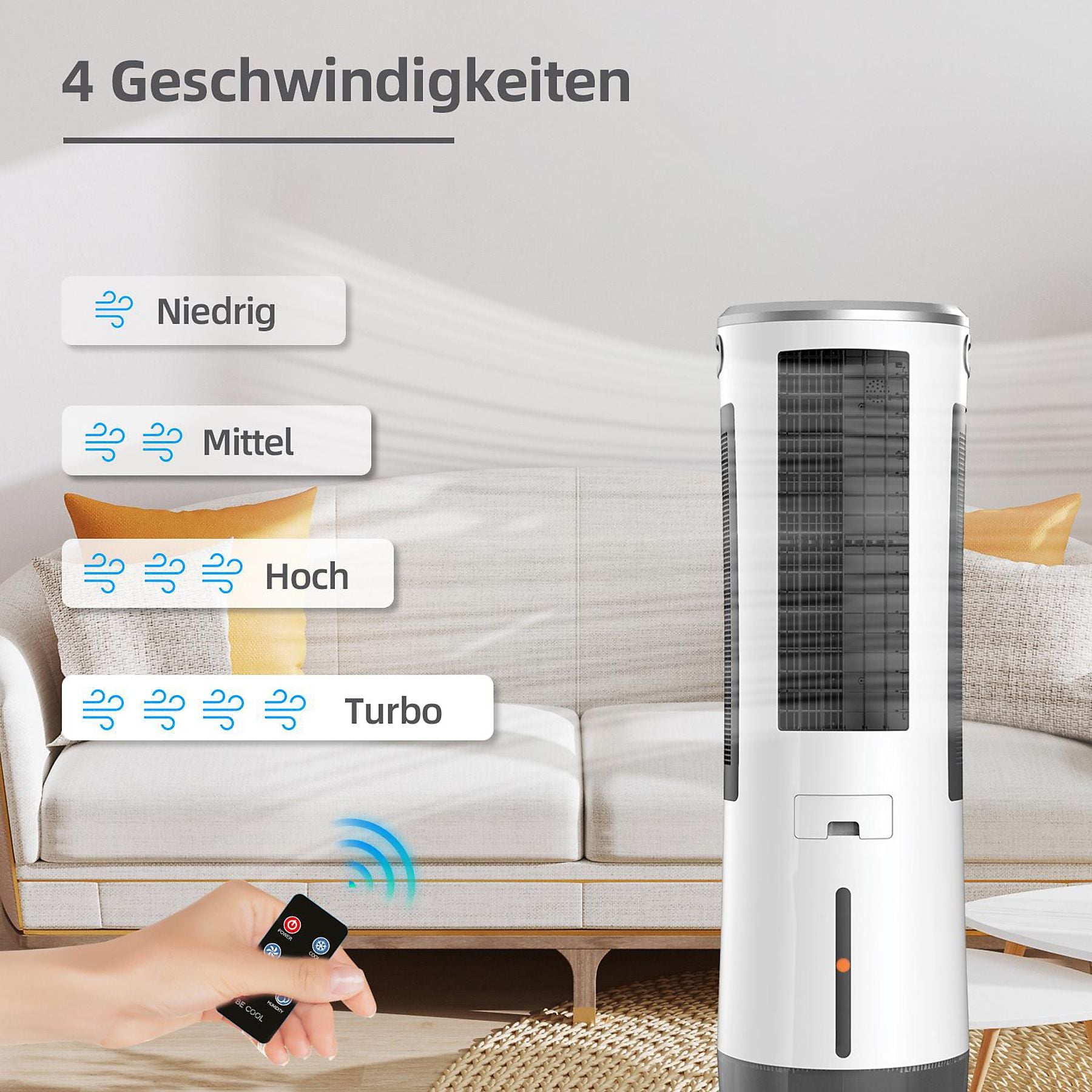 BE COOL BC18AC2301IKF - Luftkühler mit Mückenabwehr