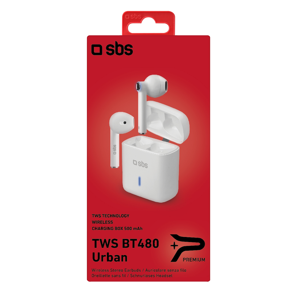 SBS TEEARBT480TWSW - TWS BT480 Urban Drahtlose Kopfhörer