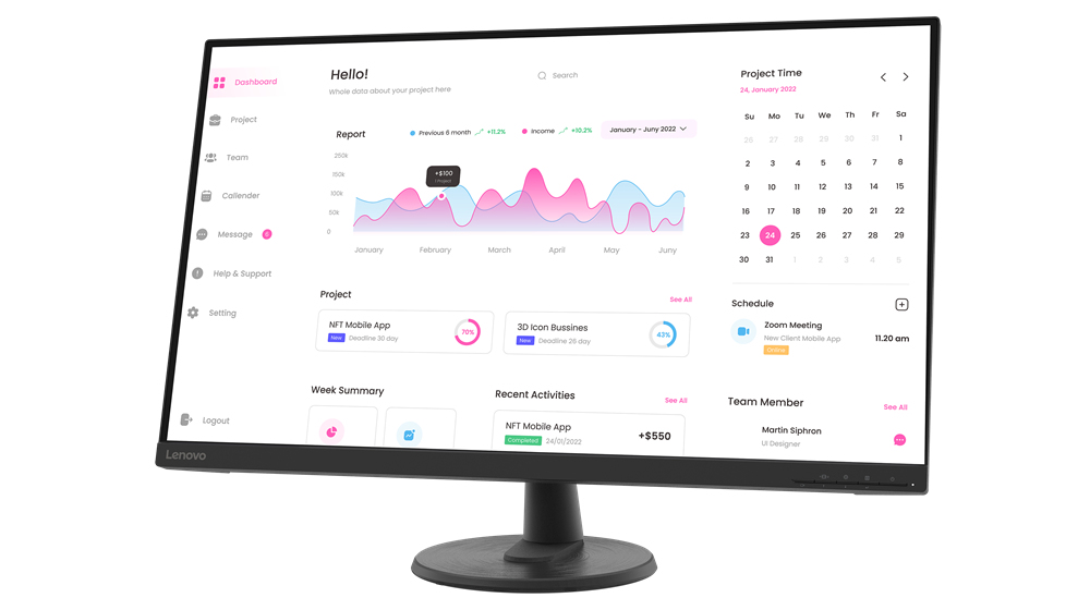 LENOVO D3240 - Lenovo D32-40 31,5" WLED Monitor