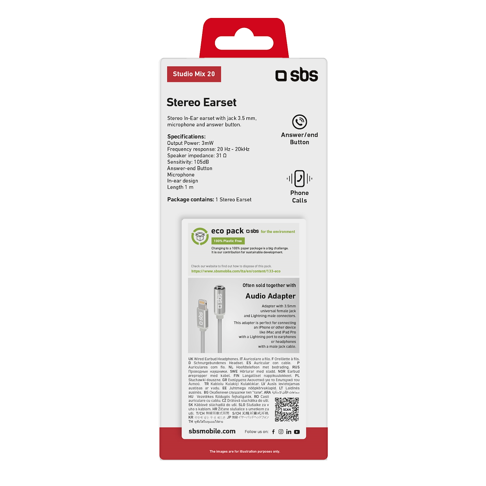 SBS TE0SSE41W - Power Duo TE0SSE41W In-Ear-Kopfhörer