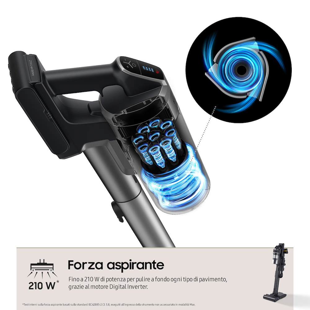 SAMSUNG VS20C9554TK - Samsung Jet 95 Complete Extra Akku-Staubsauger